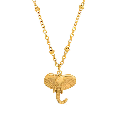 18K gold plated Stainless steel  Elephant necklace