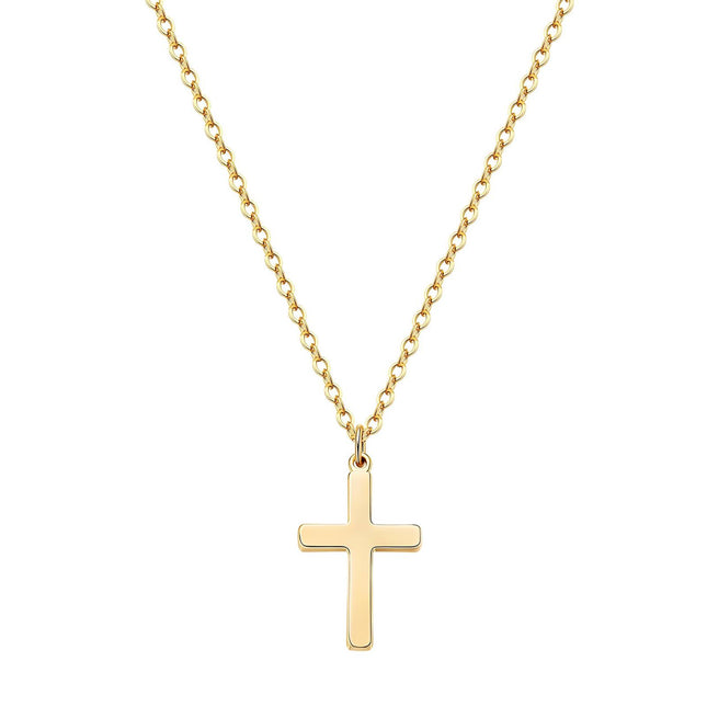 18K gold plated Stainless steel  Crosses necklace
