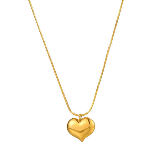 18K gold plated Stainless steel  Hearts necklace