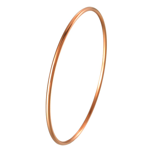 18K gold plated Stainless steel bracelet rose gold plated round bangels