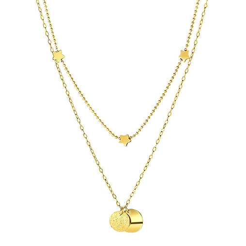 18K gold plated Stainless steel  Stars necklace