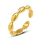 18K gold plated Stainless steel finger ring