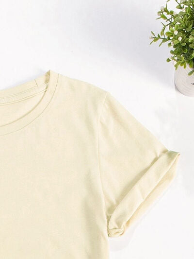 Lucky Clover Sequin Round Neck T-Shirt