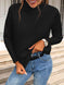 Ribbed Mock Neck Long Sleeve Sweater