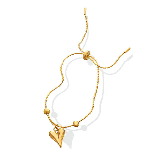 18K gold plated Stainless steel  Heart bracelet