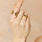 18K gold plated Stainless steel  Butterfly finger ring