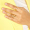 18K gold plated Stainless steel free form finger ring