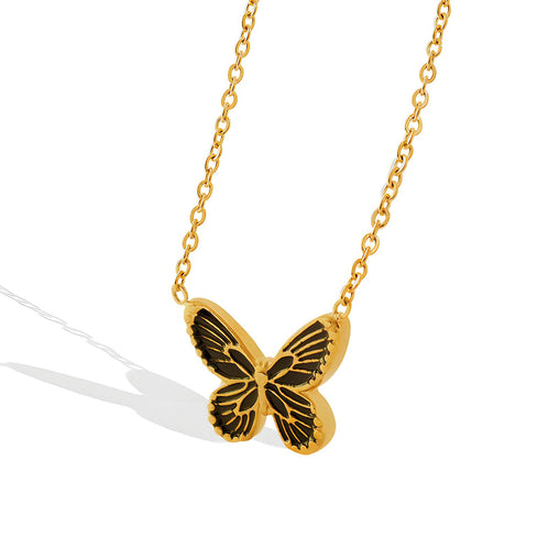 18K gold plated Stainless steel  Butterfly necklace