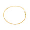 18K gold plated Stainless steel diamond cut rolling bracelet