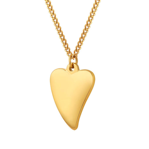 18K gold plated Stainless steel  Heart necklace