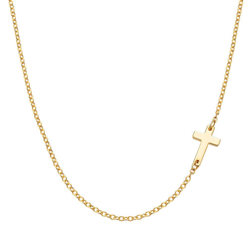 18K gold plated Stainless steel  Crosses necklace