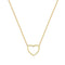 18K gold plated Stainless steel  Hearts necklace