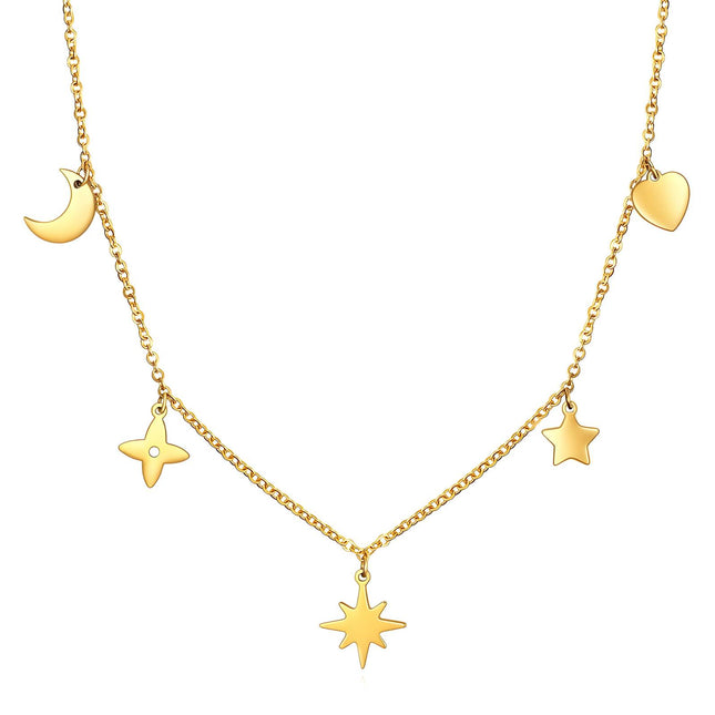 18K gold plated Stainless steel  Star necklace
