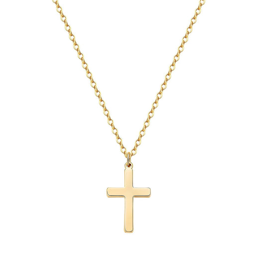 18K gold plated Stainless steel  Crosses necklace