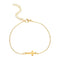 18K gold plated Stainless steel  Crosses bracelet