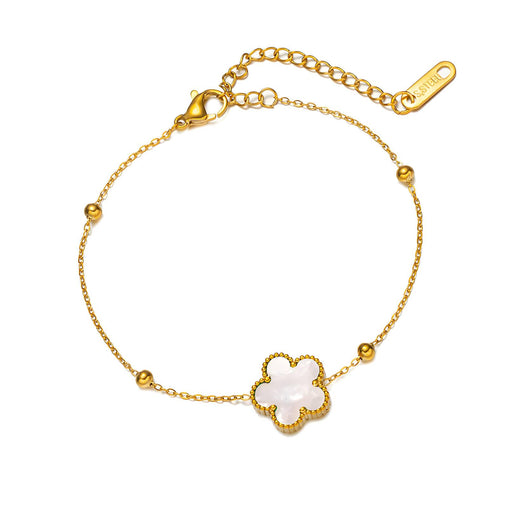 18K gold plated Stainless steel  Flowers bracelet