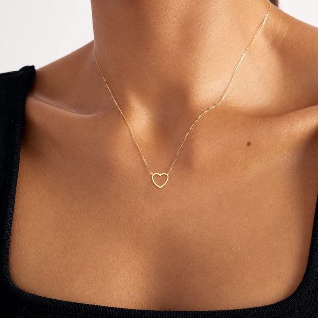 18K gold plated Stainless steel  Hearts necklace